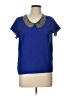 Kirra 100% Polyester Blue Short Sleeve Blouse Size L - photo 1
