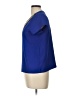 Kirra 100% Polyester Blue Short Sleeve Blouse Size L - photo 5
