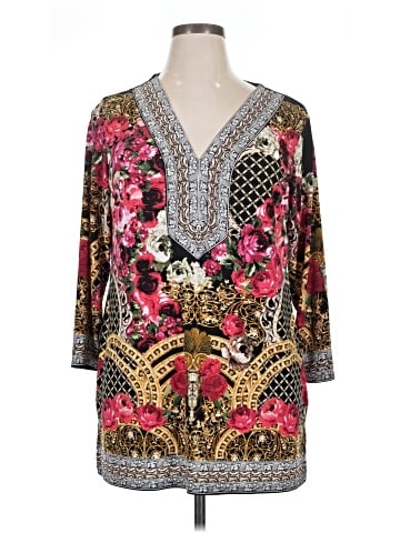 JM Collection Long Sleeve Blouse (view 1)