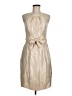 MIKAEL AGHAL Metallic Tan Cocktail Dress Size 6 - photo 1