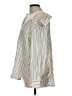 Assorted Brands Stripes Silver Ivory Long Sleeve Blouse Size L (estimated) - photo 5