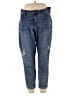 ROYALTY Hearts Blue Jeans Size 18W - photo 1