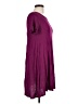 Lyss Loo Solid Burgundy Casual Dress Size L - photo 4