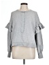 Something Navy 100% Cotton Gray Sweatshirt Size L - photo 1
