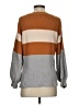 Dress Forum Color Block Gray Pullover Sweater Size S - photo 2