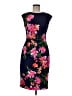 Vince Camuto Floral Blue Cocktail Dress Size 8 - photo 1