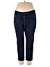 Assorted Brands Solid Blue Jeans Size 18 (estimated) - photo 1