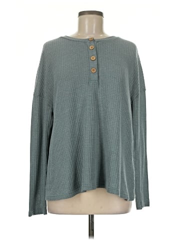 Shein Long Sleeve Henley (view 1)