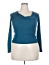 Three Dots Teal Long Sleeve Top Size XS - photo 1