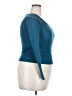 Three Dots Teal Long Sleeve Top Size XS - photo 4