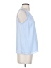 Nine West 100% Polyester Blue Sleeveless Blouse Size XS - photo 4