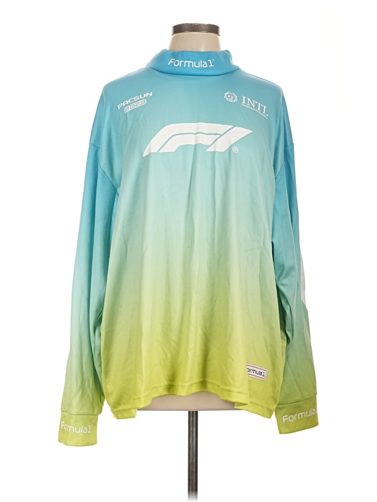 Pre-owned Pacsun Long Sleeve T-shirt In Blue