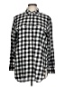 Chaps 100% Cotton Checkered-gingham Black Long Sleeve Button-Down Shirt Size L - photo 1
