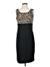 Studio One Animal Print Black Cocktail Dress Size 4 - photo 1