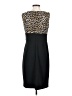 Studio One Animal Print Black Cocktail Dress Size 4 - photo 2
