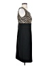 Studio One Animal Print Black Cocktail Dress Size 4 - photo 4