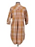 PrAna Brown 3/4 Sleeve Button-Down Shirt Size S - photo 2