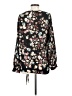 Halogen 100% Polyester Black Long Sleeve Blouse Size S - photo 2
