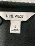 Nine West Solid Black Casual Dress Size L - photo 7