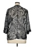 Travelsmith 100% Polyester Silver 3/4 Sleeve Blouse Size 1X - photo 2