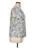 PREMISE Gray Short Sleeve Blouse Size XL - photo 4