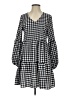 Unbranded Checkered-gingham Black Casual Dress Size S - photo 1