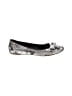 Salvatore Ferragamo Metallic Silver Gray Flats Size 10 - photo 1