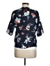 True Craft 100% Polyester Floral Blue Kimono Size M - photo 2