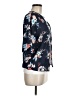 True Craft 100% Polyester Floral Blue Kimono Size M - photo 4