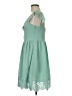 Soieblu 100% Polyester Solid Teal Green Cocktail Dress Size M - photo 5