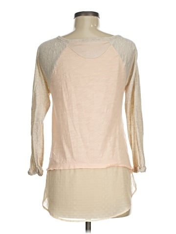 Little Yellow Button 3/4 Sleeve T-Shirt (view 2)