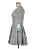 B. Smart Metallic Silver Cocktail Dress Size 7 - photo 5