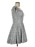 B. Smart Metallic Silver Cocktail Dress Size 7 - photo 4