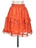 1.State 100% Polyester Paisley Orange Casual Skirt Size XS - photo 1