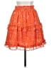 1.State 100% Polyester Paisley Orange Casual Skirt Size XS - photo 2
