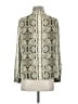 J.Crew Animal Print Green Long Sleeve Blouse Size 4 - photo 2