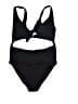 Zara Solid Black One Piece Swimsuit Size S - photo 2