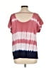 Chaps Tie-dye Pink Short Sleeve T-Shirt Size L - photo 2