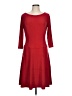 Anne Klein Solid Red Casual Dress Size 10 - photo 1