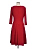 Anne Klein Solid Red Casual Dress Size 10 - photo 2