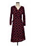 Flirty Pink Print Red Casual Dress Size S - photo 1
