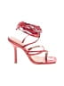 Schutz 100% Leather Red Sandals Size 8 - photo 1