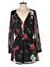 Express 100% Polyester Floral Black Romper Size S - photo 1