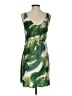 Assorted Brands 100% Polyester Tie-dye Green Casual Dress Size XS (estimated) - photo 2