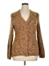 Carroll Reed Tweed Brown Cardigan Size X - photo 1
