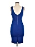 Unbranded Solid Blue Cocktail Dress Size M - photo 2