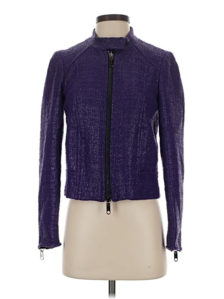 Pre-owned Milly Jacket In Purple