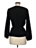 J.Crew 100% Polyester Black Long Sleeve Blouse Size 6 - photo 2