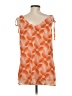 CAbi 100% Polyester Orange Sleeveless Blouse Size M - photo 2
