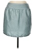Lucca Couture Solid Teal Gray Denim Skirt Size M - photo 1